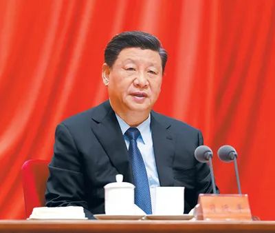 2021年2月20日，党史学习教育动员大会在北京召开。习近平出席会议并发表重要讲话。新华社记者 黄敬文摄